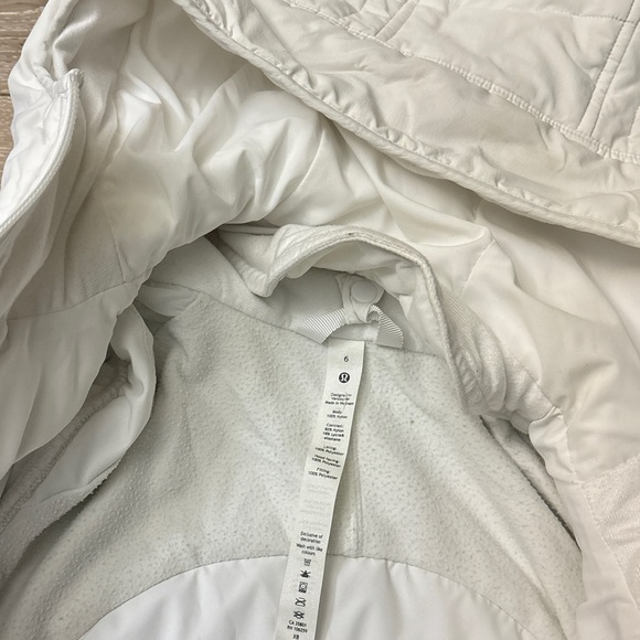 Lululemon Another Mime Women's White Quilted Jacket - Picture 5 of 9